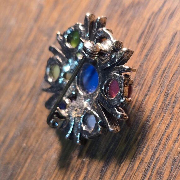 Vintage 1950s Miracle Scottish / Celtic Multi-agate brooch - Picture 3 of 4